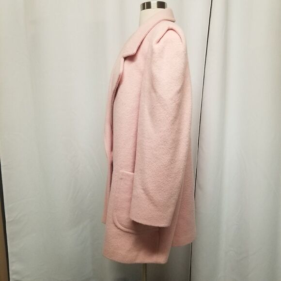 Vintage 60s Jill Jr. 100% Wool Longline Blazer Pink Woman's XL Retro - Picture 3 of 8